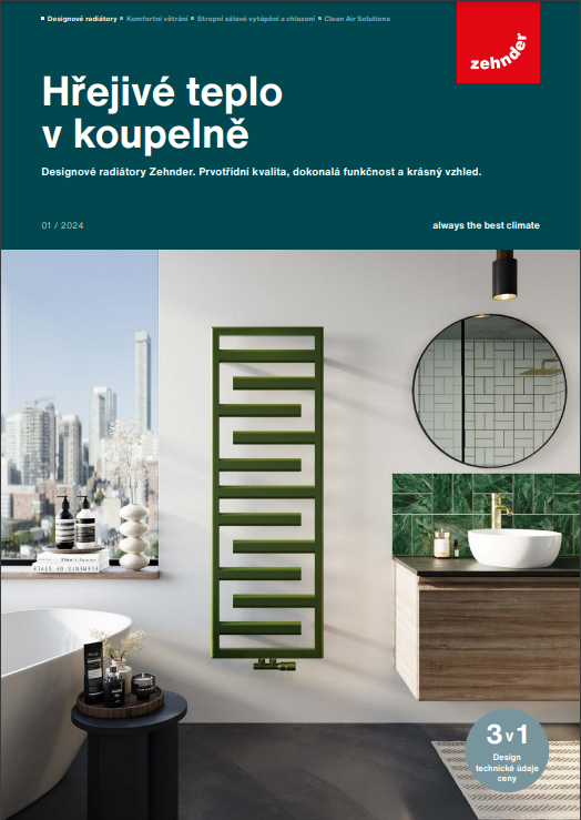 Hřejivé teplo v koupelně 2024 – Katalog koupelnových radiátorů (CZ)